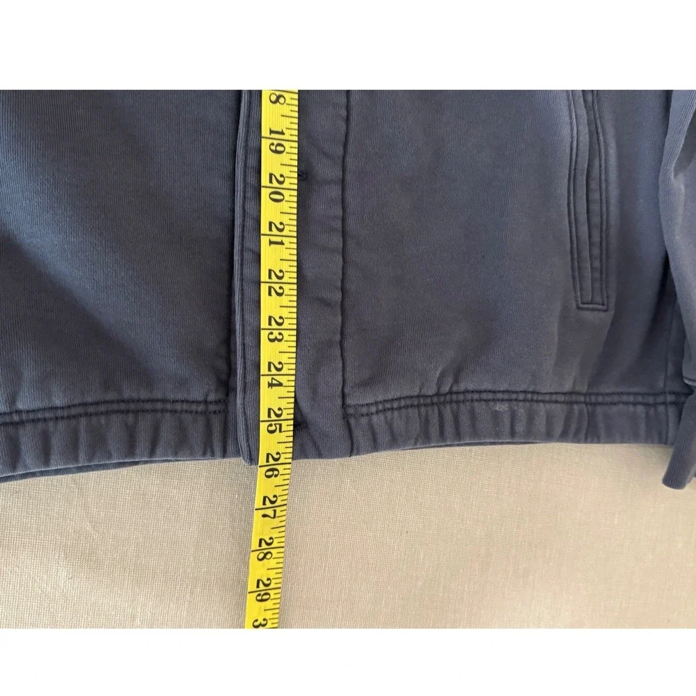 J. Crew Sportswear Mens Heritage Fleece Coach's Jacket Med. Blue